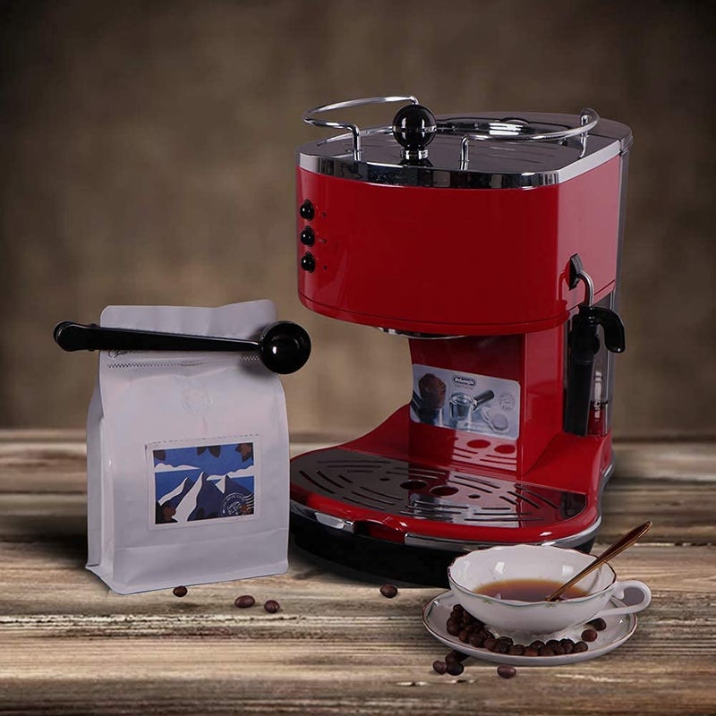 REMTAP Coffee Bags with Valve(50pcs,8oz) White High Barrier Aluminumed Foil Flat Bottom Standing Coffee Beans Storage Bags,Reusable Heat Sealable Side Zipper Pouches for Home or Store - Image 5